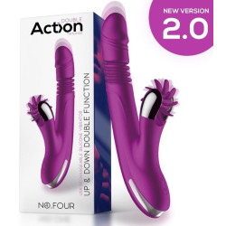 ACTION Vibro Rabbit Up & Down 10 x 3.5cm Violet